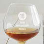 Personalised Special Age Birthday Brandy Glass For Him, thumbnail 2 of 2