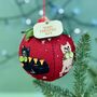 Personalised Cat Lover Felt Bauble, thumbnail 1 of 2