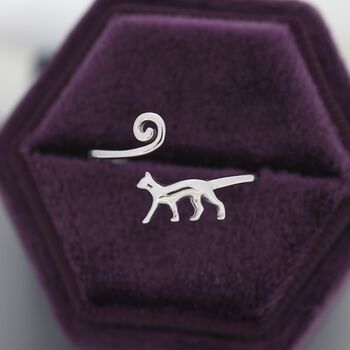 Adjustable Cat Ring In Sterling Silver, 8 of 12