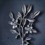 Silver Leaf And Flower Hook, thumbnail 2 of 2