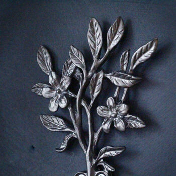 Silver Leaf And Flower Hook, 2 of 2