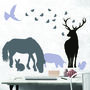 Seven British Forest Animal Wall Stickers, thumbnail 3 of 7