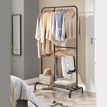 Clothes Rail Clothes Rack With Adjustable Hanging Rail, 2 of 8