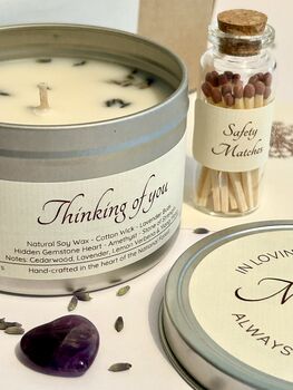 Horse Sympathy Candle Gift Set With Hidden Gemstone Heart, 7 of 11