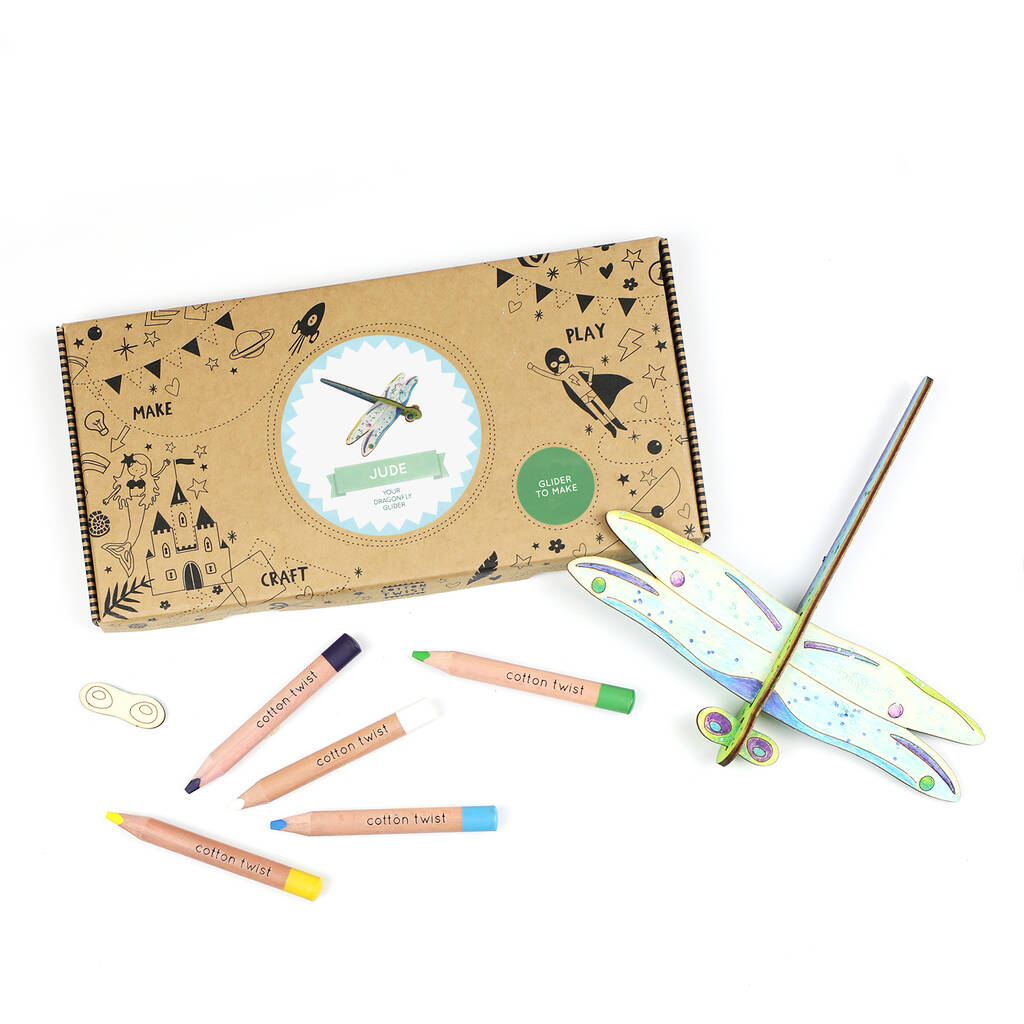 Image of Make Your Own Dragonfly Glider Craft Activity Kit