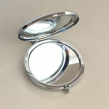 Mummy /Mum Silver Plated Compact Mirror, 3 of 6