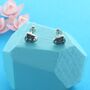 Opera Mask Stud Earrings, thumbnail 1 of 2