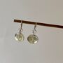 Luna Pillow Prehnite Earrings, thumbnail 3 of 6