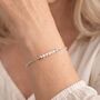 50th Birthday Sterling Silver Freshwater Pearl Bracelet, thumbnail 3 of 5