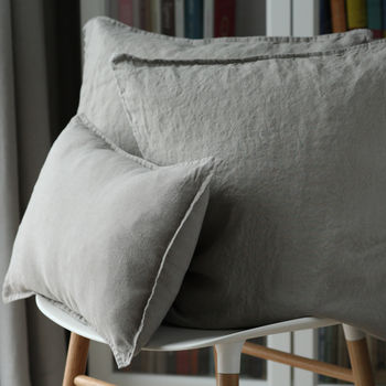Stone Washed Linen Decorative Cushion Covers, 6 of 12