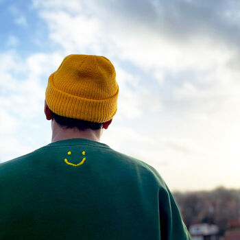 Green Hand Embroidered Trippy Sweatshirt, 2 of 7