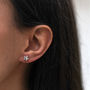 Sterling Silver Star Stud Earrings, thumbnail 5 of 5