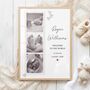 New Baby Photo Print, Newborn Details Print, New Baby Photo Gift, thumbnail 1 of 2