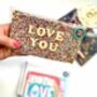Love You Chocolate Message Bar, thumbnail 1 of 11