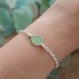 Cornish Sea Glass Bracelet Green, thumbnail 1 of 8