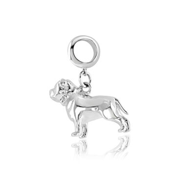Pitbull Charm Sterling Silver, 3 of 10