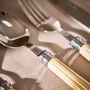24pc Ribbed Handle Cutlery Set, thumbnail 3 of 4