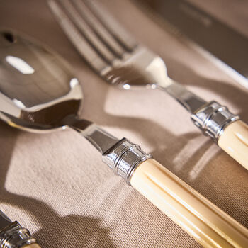 24pc Ribbed Handle Cutlery Set, 3 of 4