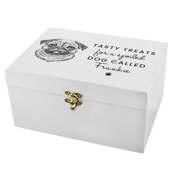 Personalised Dog Breed White Wooden Storage Box, 6 of 6