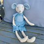 Personalised Large Linen Mouse, thumbnail 9 of 10