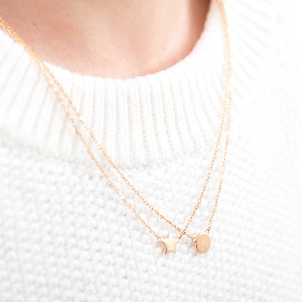 Personalised Mini Charm Chain Necklace By Merci Maman