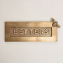Brass Bee Letterplate Antique Brass, thumbnail 1 of 5