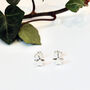 Star Stud Earrings In Sterling Silver, thumbnail 2 of 10