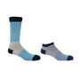 Oxford Stripe Blue Luxury Crew And Trainer Men’s Socks, thumbnail 2 of 5