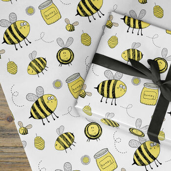 Bee Hive Wrapping Paper Roll Or Folded, 2 of 3
