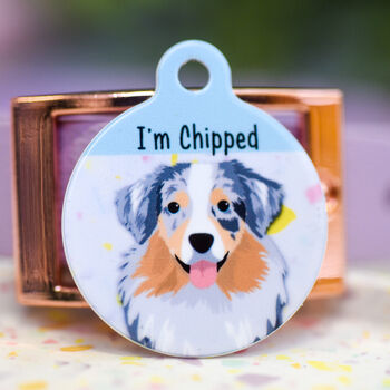 Premium Terrazzo Patterned Cute Dog Name Tag, 2 of 12