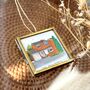 Tiny 5cm Framed Personalised House Portrait, thumbnail 5 of 5