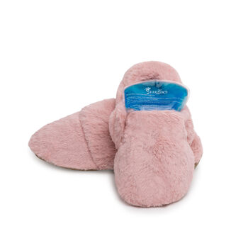 Pink Women's Heated Slippers With Removable Heatpads By Snug Toes, 4 of 5