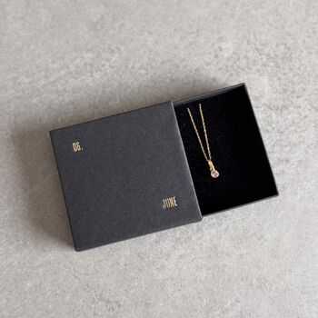 June Birthstone Alexandrite Gold Plated Necklace, 3 of 8