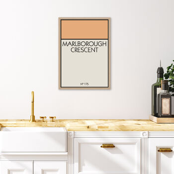 Personalised Monopoly Street Print | New Home Gift, 6 of 9