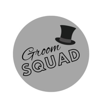 Personalised Groom Squad Edible Drink Topers, 2 of 2