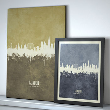 London Skyline Print And Box Canvas, 5 of 7