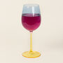 G Decor Set Of Four Wine Glasses With A Rainbow Hue, thumbnail 3 of 4