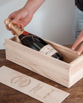 Personalised Engagement / Wedding Bottle Box, 3 of 6