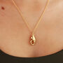 Vintage Hand Initial Charm Collector Necklace, thumbnail 2 of 11