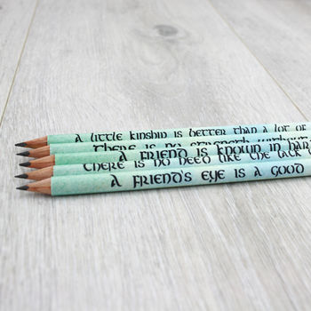 Irish Sayings: Best Friend Gift Pencils, 5 of 6