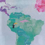 Personalised Childrens World Map Notice Board, thumbnail 7 of 8