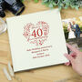 Personalised 40th Ruby Wedding Anniversary Photo Album, thumbnail 5 of 6