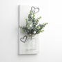 White And Grey Wall Hanging, Vintage Style Slim Vase, thumbnail 1 of 2