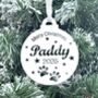 Pet Personalised Christmas Tree Bauble For Dog Or Cat, thumbnail 1 of 8