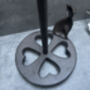 Cast Iron Kitchen Roll Holder – Cat And Bird Design, thumbnail 3 of 11