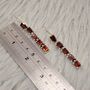 Red Garnet Drop Silver Earrings, thumbnail 6 of 9
