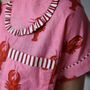 Pink And Red Lobster Cotton Short Pyjama Set, thumbnail 3 of 7