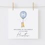 Welcome To The World Pooh New Baby Boy Card *Personalised, thumbnail 1 of 2