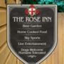 Rose Inn Personalised Home Pub Sign Man Cave Sign, thumbnail 3 of 9