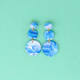 Seascape Blue Phoebe Dangle Earrings, thumbnail 1 of 3
